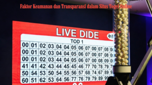 Faktor Keamanan dan Transparansi dalam Situs Togel Online